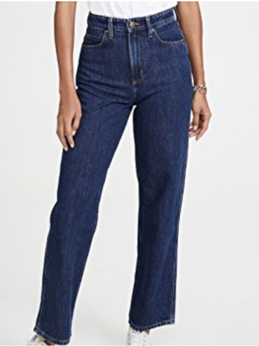 Lee Modern Vintage High Rise Stovepipe Sz 27 fits 26 IMO Dark Wash Ankle Length